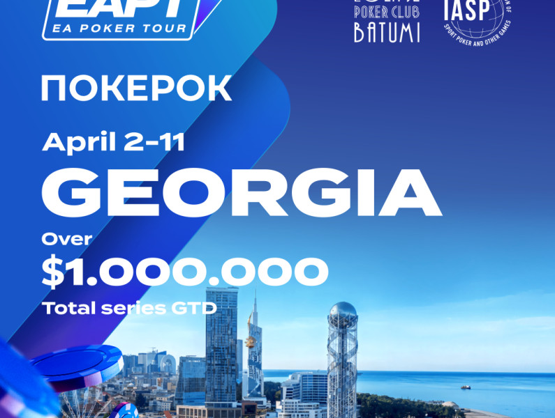 EAPT Georgia returns to Batumi with over $1,000,000 GTD