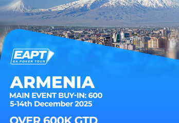 In December, EAPT is coming to Armenia with a 600,000+ festival.