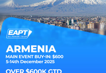 In December, EAPT is coming to Armenia with a $600,000+ festival.